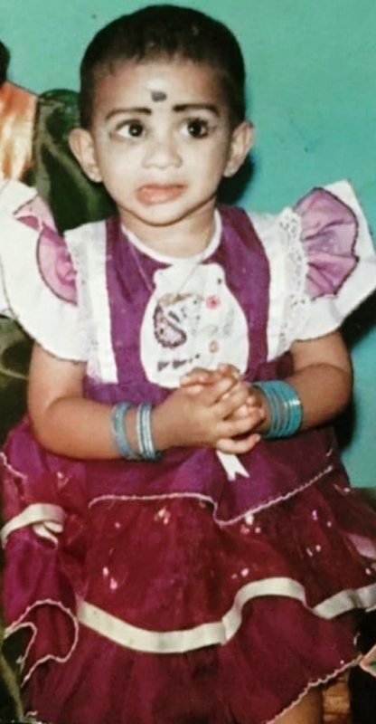 Aditi's childhood image