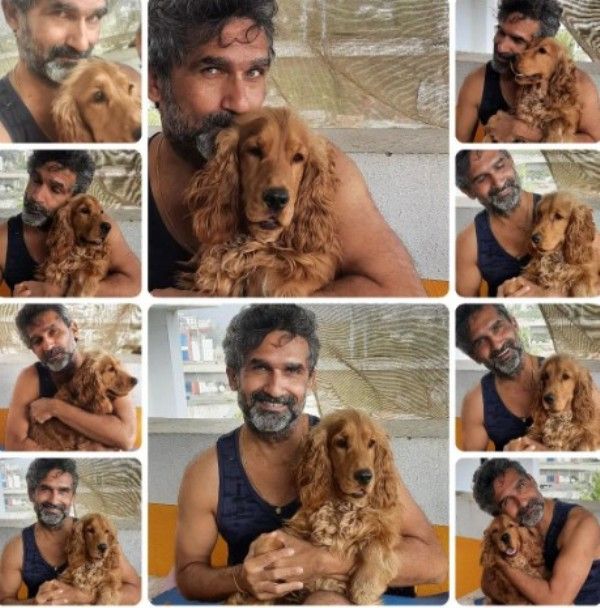 Ajit Shidhaye and his pet dog, Jofra