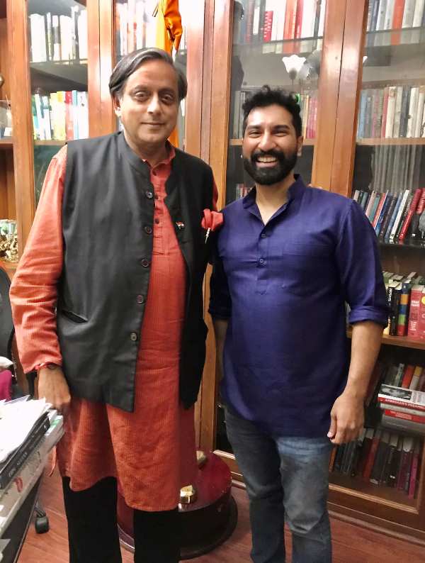 Anil Antony with Shashi Tharoor