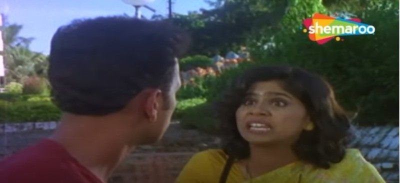 Atisha Naik as Shobha in a still from his debut film Nishkalank (2003)