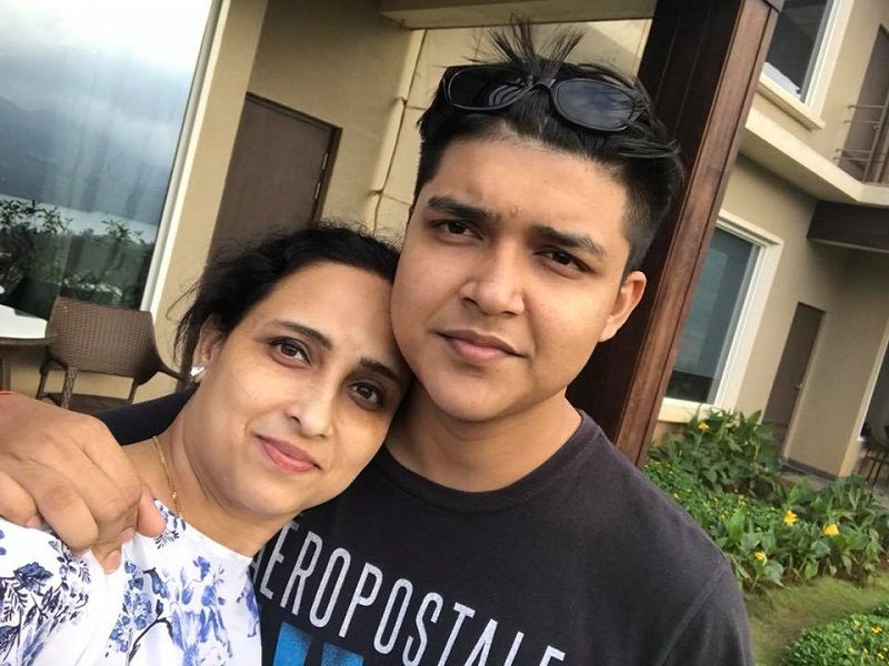 Chitra Wagh with her son