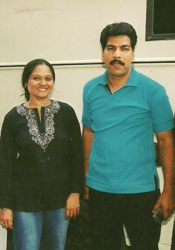 Daya Nayak (right) with Mrinalini Patil