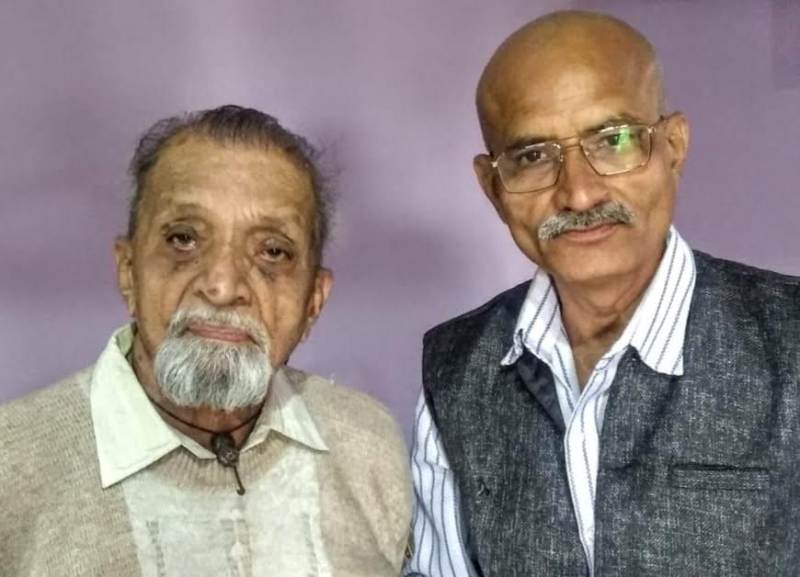 Deepak Antani with his father