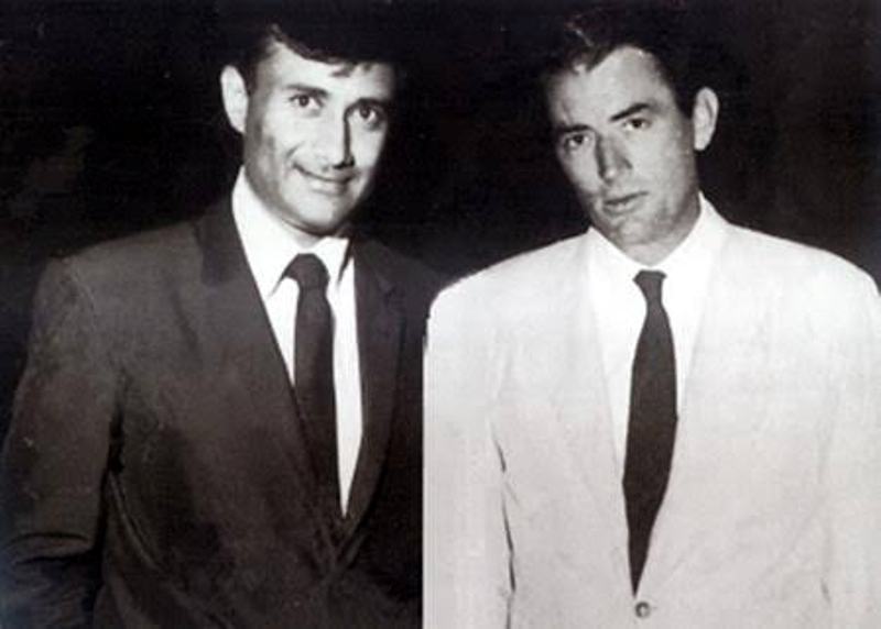 Dev Anand and Gregory Peck
