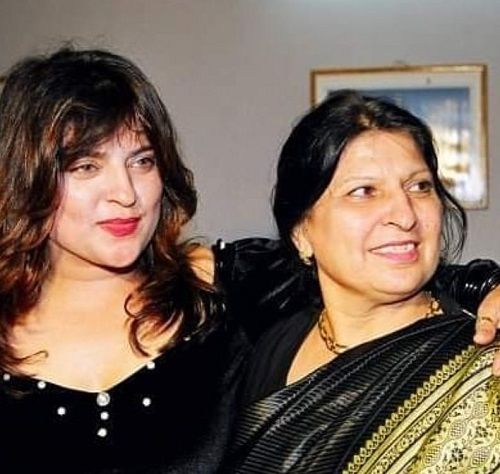 Dolly Bindra and her mother
