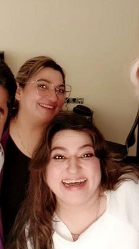 Dolly Bindra with her sister