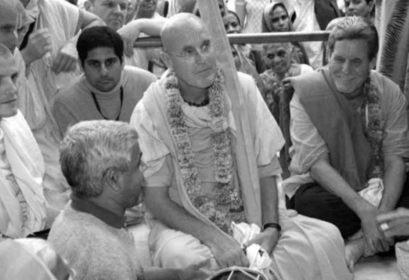 Indradyumna Swami (second from right) with his brother Pete (extreme right)