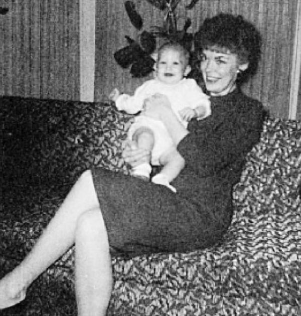 Jeffrey Dahmer as an infant with his mother, Joyce Dahmer in 1960