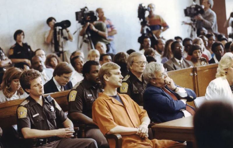 Jeffrey Dahmer in Milwaukee County Circuit Court on August 7, 1991