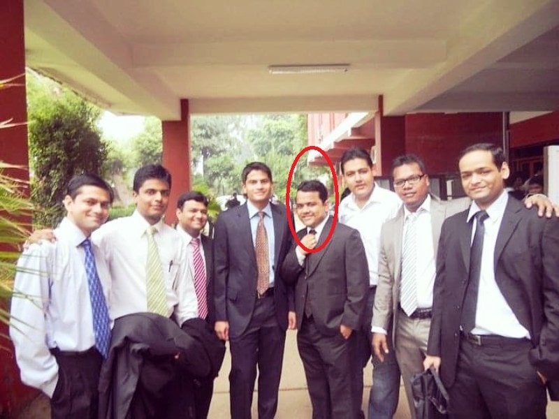 Kumar Varun's picture taken when he was studying at FMS