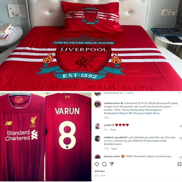 Kumar Varun's pictures of Liverpool FC merchandise