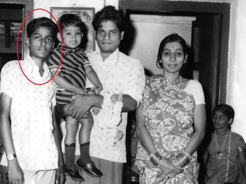 M.M Keeravani, S.S Rajamouli, Bose Naannagaru, Bharathi Pinni (M. M. Srilekha's parents), and Keeravani's sister Sapthami (1976)