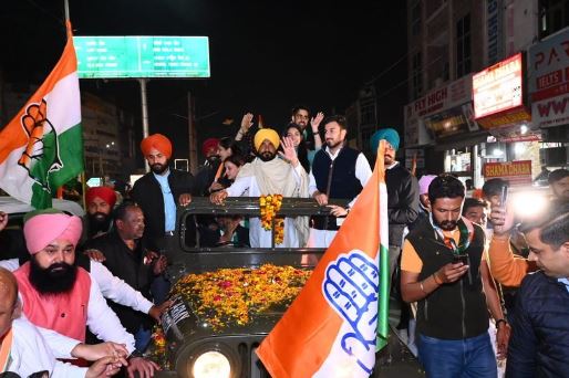 Manpreet Singh Badal during the election campaigning for the 2022 Legislative Assembly elections