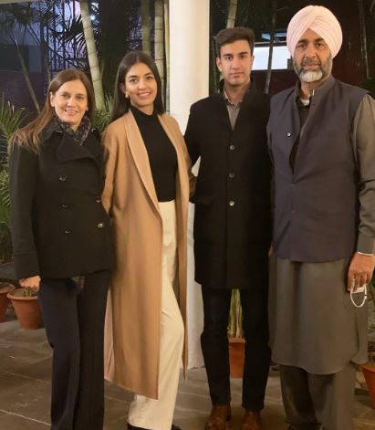 Manpreet Singh Badal with his family