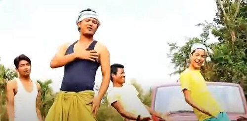 Monu Bikomiya Deori featured in a song from the music album Biskut Bepari