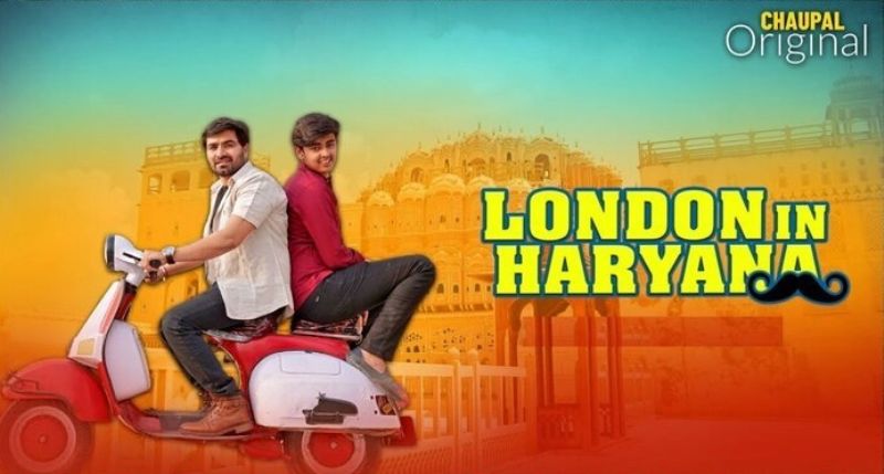 Poster of Vicky Kajla's debut web series London in Haryana (2021) on Chaupal Original