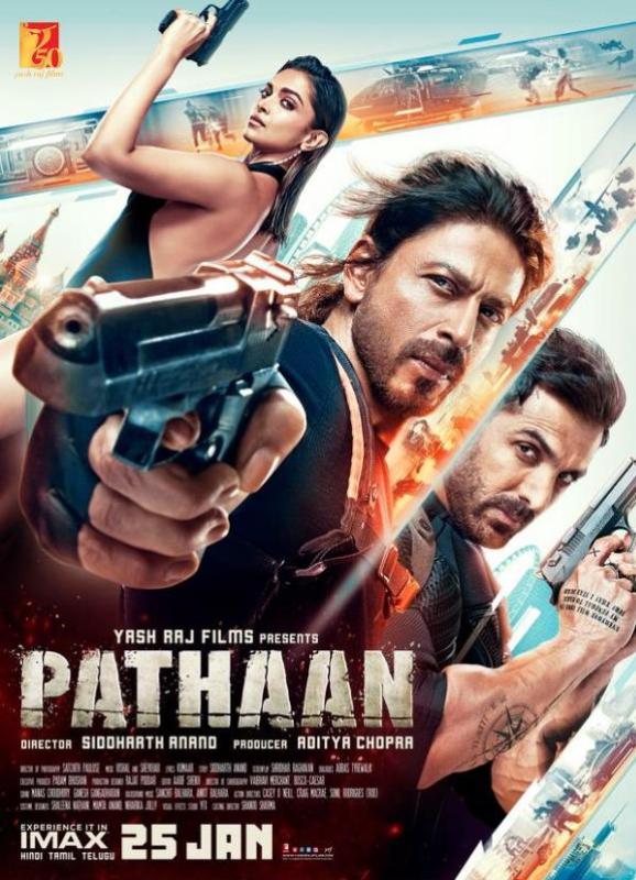 Poster of the Bollywood film Pathaan (2023)