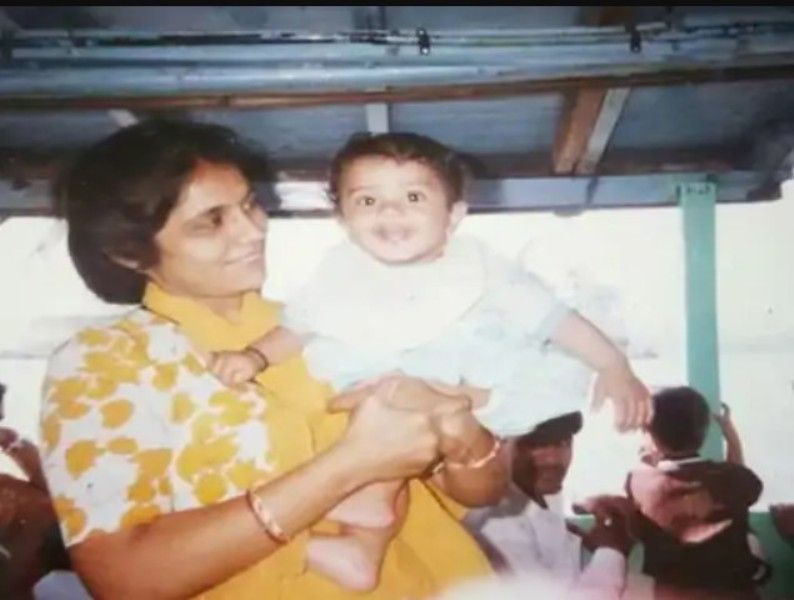 Rahul Tripathi during his childhood