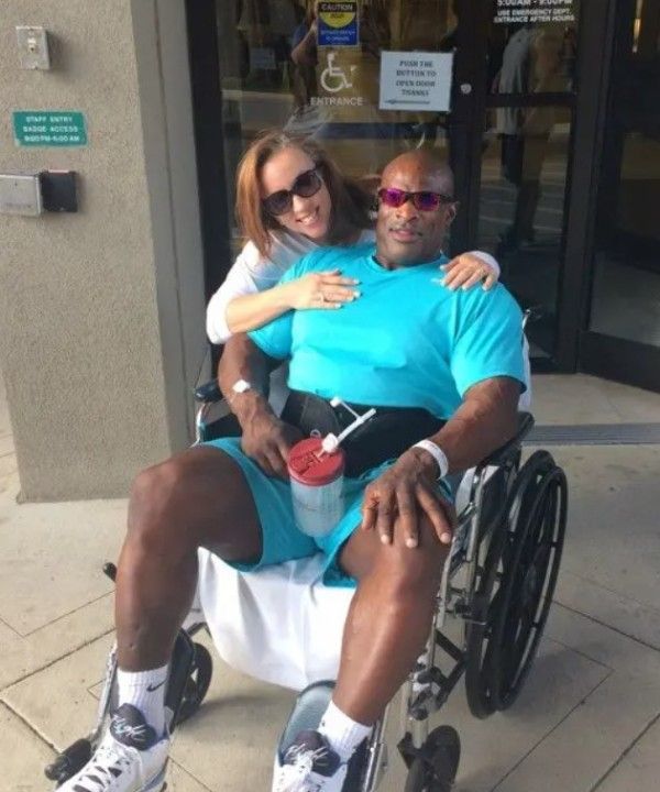Ronnie Coleman after a hospital checkup