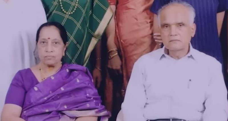 S. L. Bhyrappa with his wife