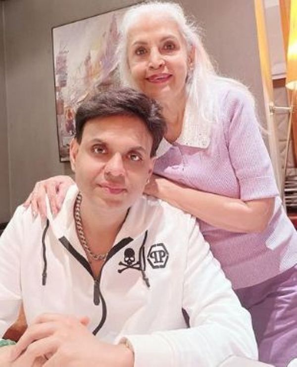 Sandeep Sikand with his mother
