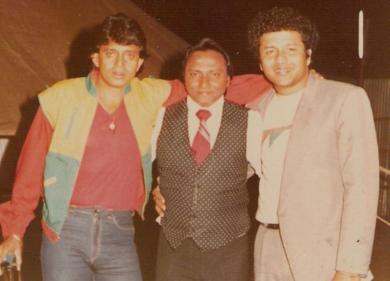 Shabbir Kumar with Mithun Chakraborty