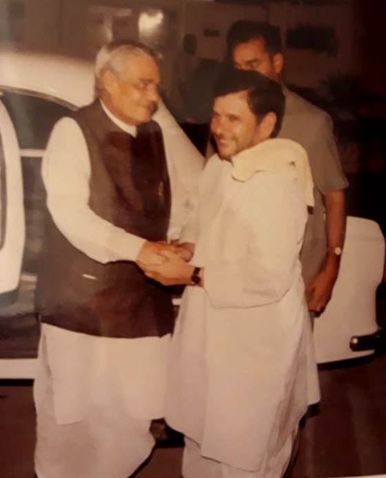Sharad Yadav with former PM of India Atal Bihari Vajpayee