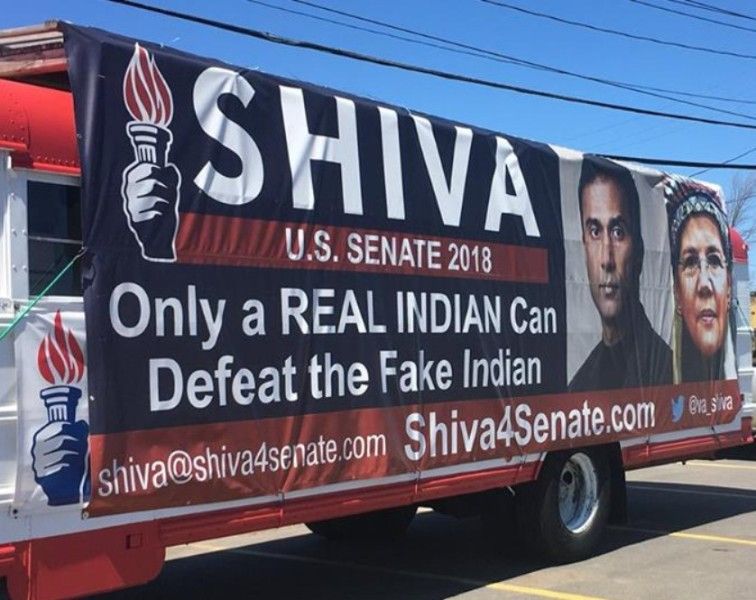 Shiva Ayyadurai's election campaign truck