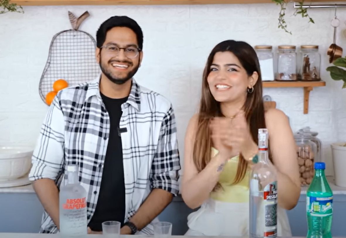 Shivesh in Truth or Drink Video with Kritika Khurana-