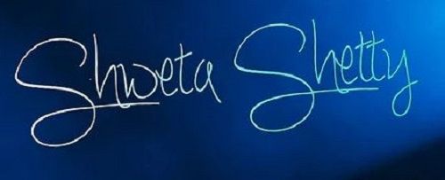 Shweta Shetty's signature