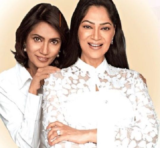 Simi Garewal with her sister