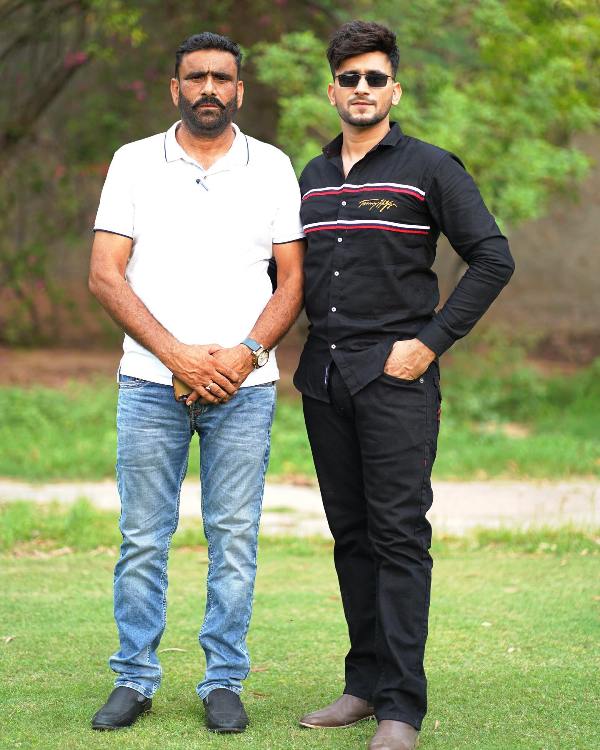 Singer Nawab with his father