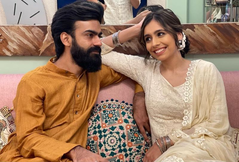 Srishti Ganguli with her husband