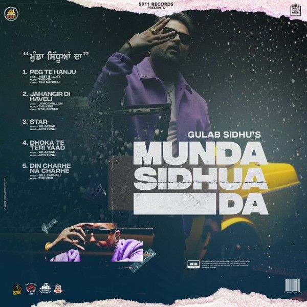 Tracklist of the album Munda Sidhua Da (2018)Tracklist of the album Munda Sidhua Da (2018)
