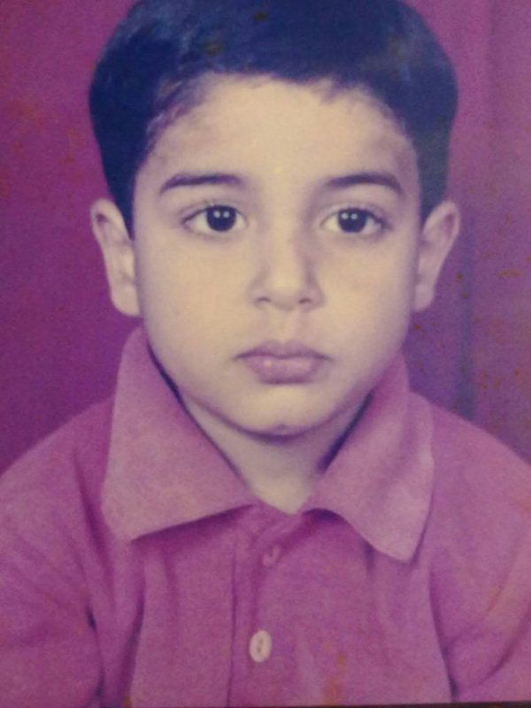 A childhood picture of Tushar Dhembla