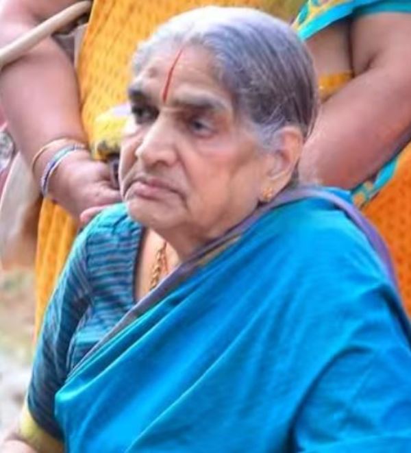 A picture of Chinna Jeeyar Swamy's mother, Alivelu Manga Thayaru