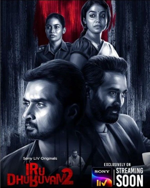 A poster of Sony LIV's Tamil-language web series Iru Dhuruvam Season two (2023)