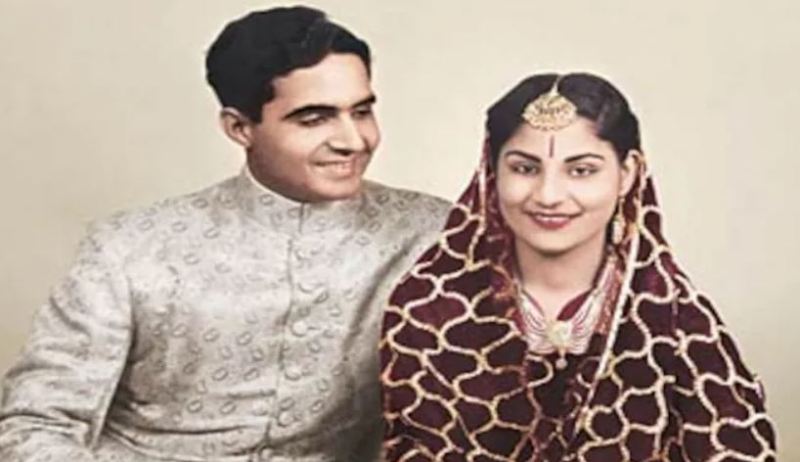 An old picture of K. P. Singh and Indira Singh