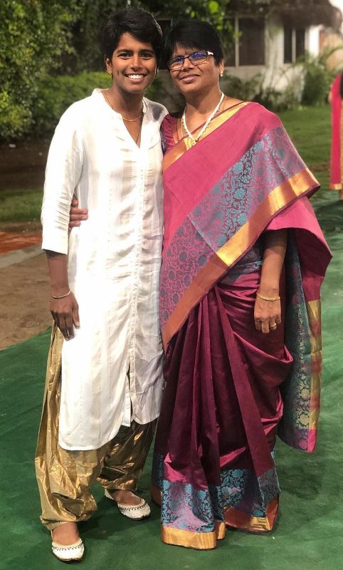 Arundhati Reddy with her mother