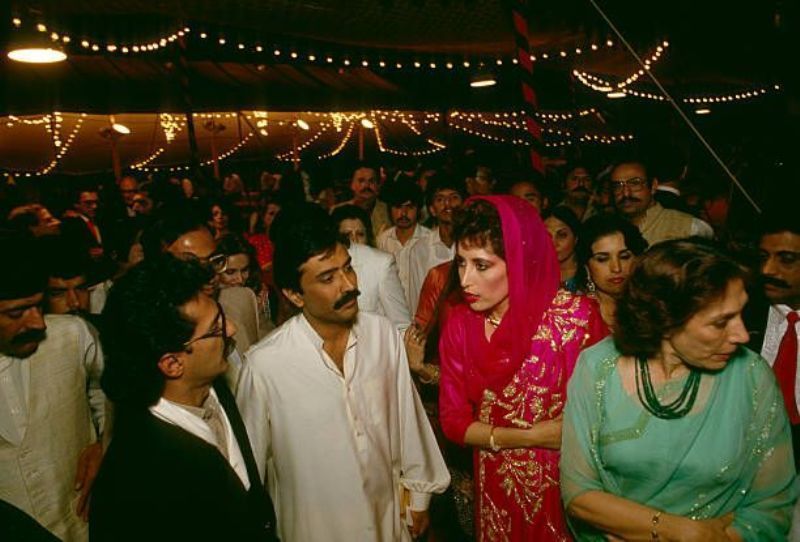 Benazir Bhutto on her wedding day