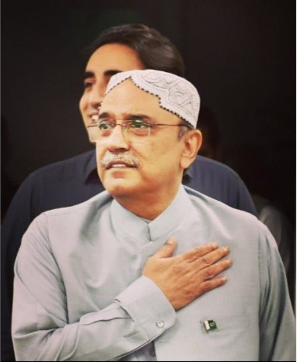 Bilawal's father, Asif Ali Zardari