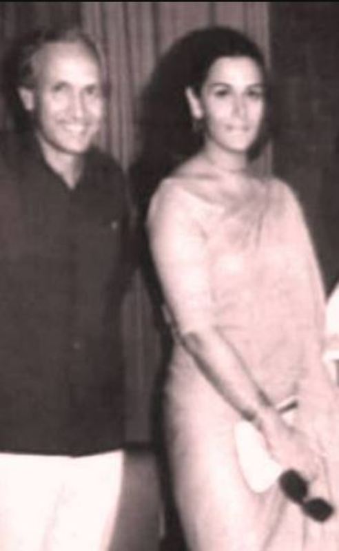 Chetan Anand with Priya Rajvansh