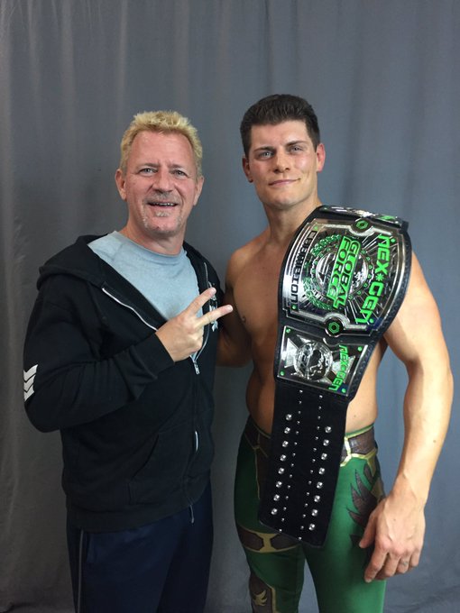 Cody Rhodes winning GFW NEXGEN Championship