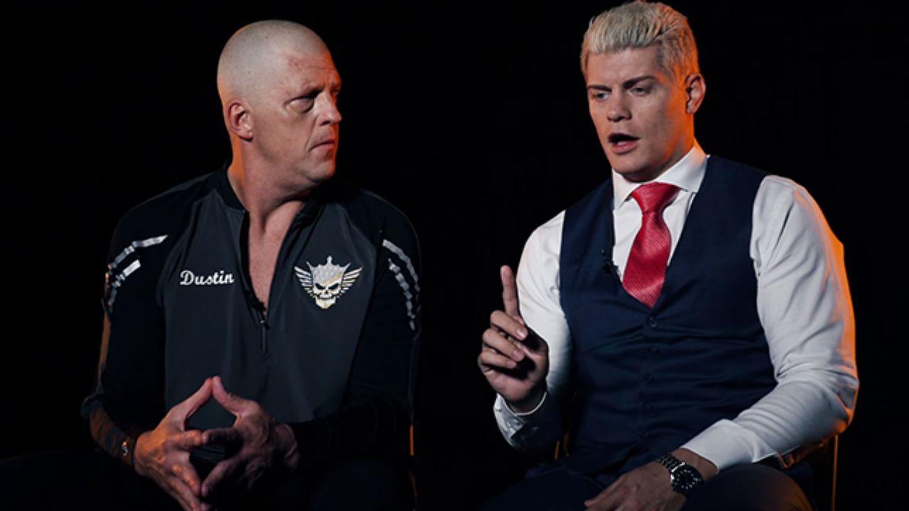 Cody Rhodes with his brother Dustin Rhodes