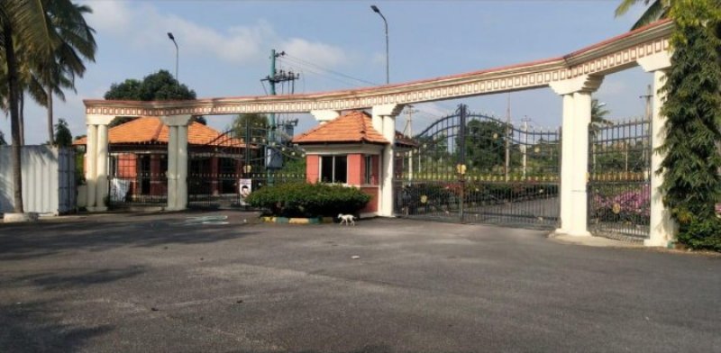 Main gate of Muthappa Rai's house in Bidadi, Karnataka