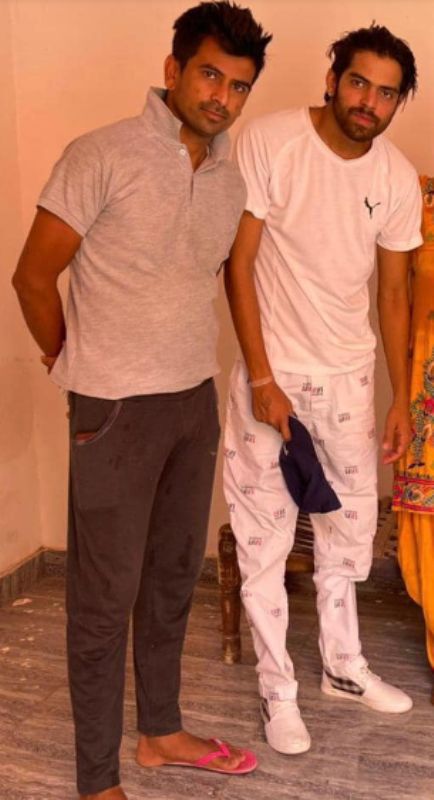 Masoom Sharma (right) with his brother Deepak Sharma