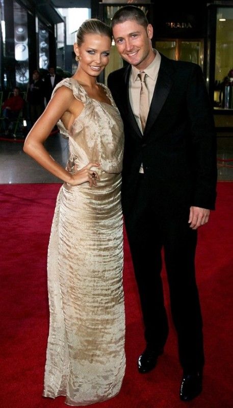Michael Clarke with his ex-girlfriend, Lara Bingle