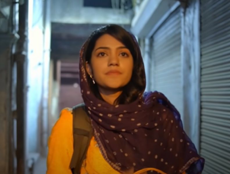 Mugdha Agarwal as Pinki in a still from the short film Pinki Ki Shaadi (2021) on YouTube