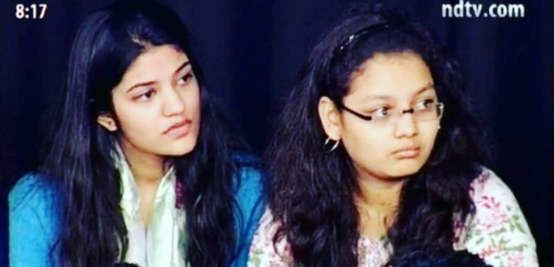 Mugdha Agarwal (left) during the NDTV talk show on demonetisation