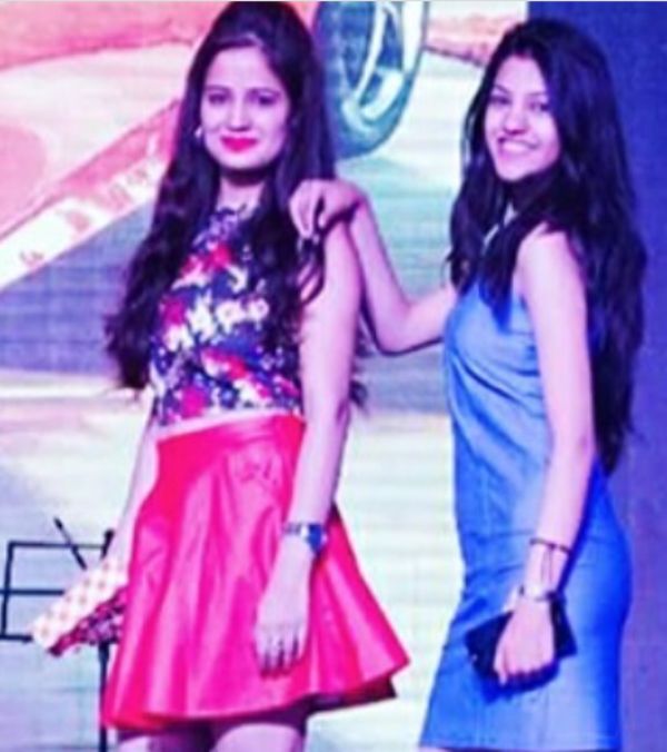 Mughda Agarwal during a modelling event at a college fest